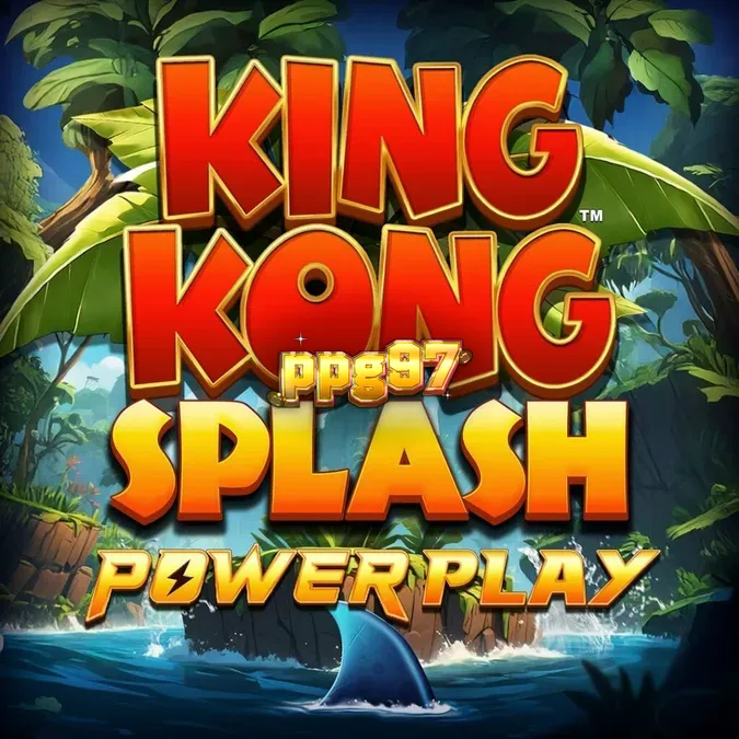 King Kong Splash: Power Play slot game interface na may makulay na jungle theme at reels.